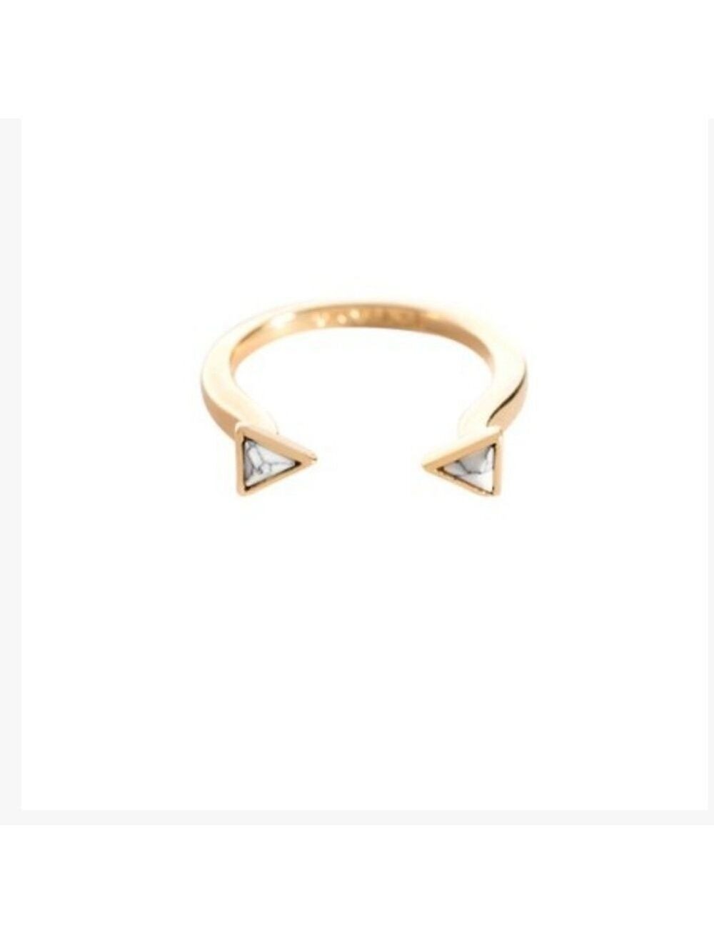 White Gold Ophelie Cuff Ring
